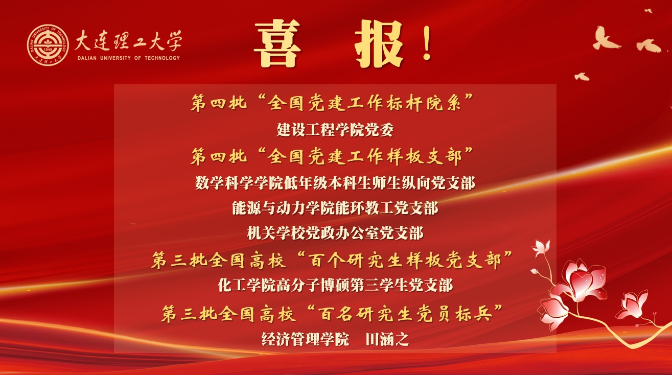 【卓越發展】我校新增4個全國黨建“雙創”和2個“雙百”培育創建對象  創歷史佳績